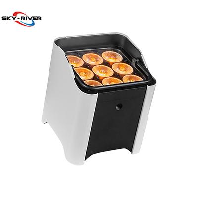 IP65 9PCS 12W RGBWAUV Battery Wireless Light